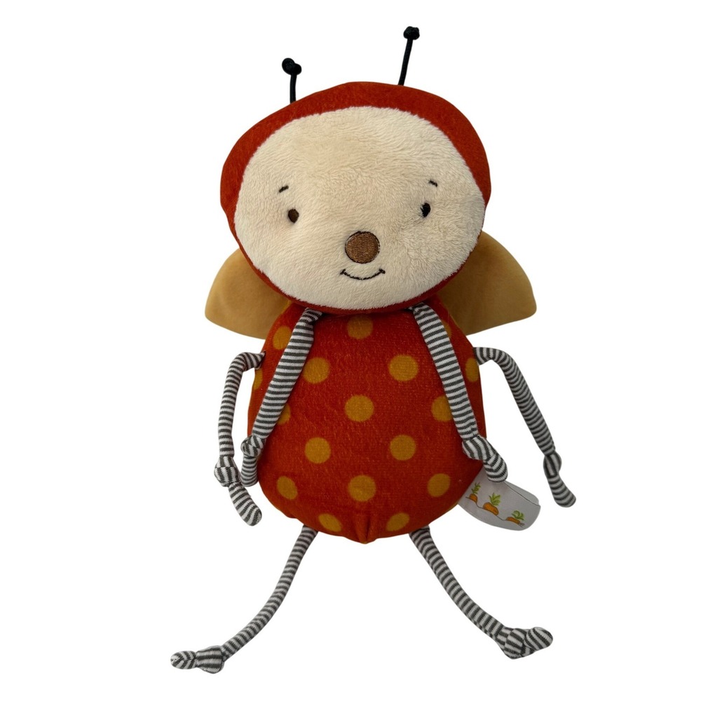 Bunnies By The Bay Girlbug Cricket Ladybug Plush Orange Polka Dot Stuffed Toy
